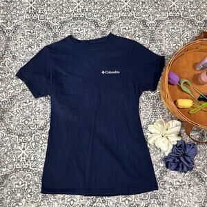 Columbia Crew Neck Graphic Tee American Flag Short Sleeve Small